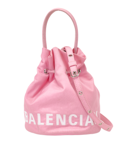 Wheel XS Bucket Bag, Nylon, Pink, 562481, S/DB, 2*